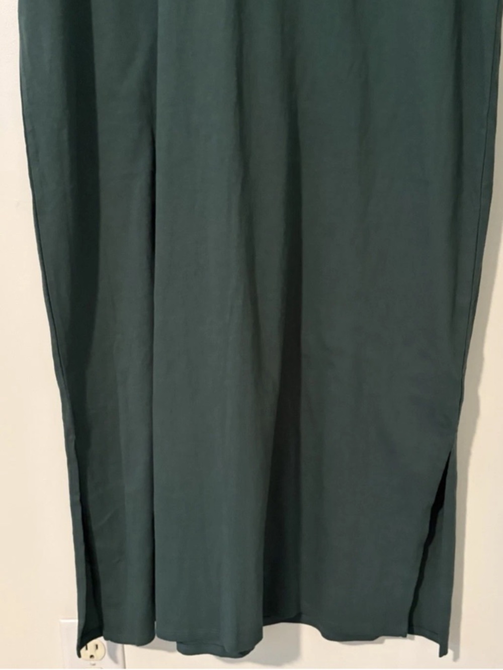 J. Crew Forest Green T-Shirt Midi Dress - Picture 3 of 10
